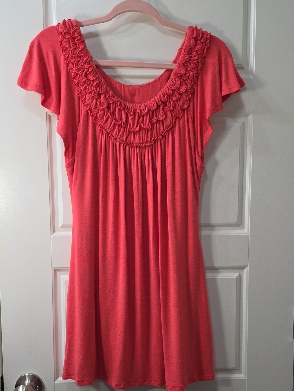 Marc Bouwer Coral Ruffled Scoop NeckY2K Tunic/Dress - Small